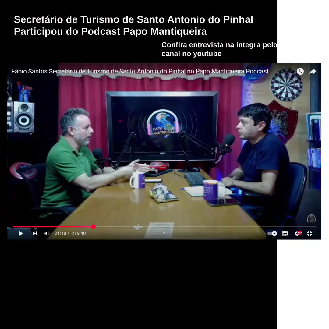Secretário de Turismo fala dos próximos eventos em Podcast de Santo Antonio do Pinhal
