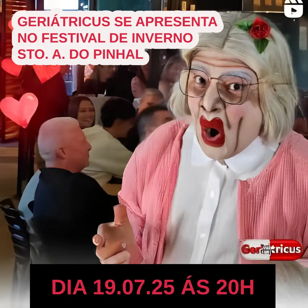 Geriátricus ao vivo – Dia 19 de Julho na Temporada de Inverno em Santo Antônio do Pinhal!