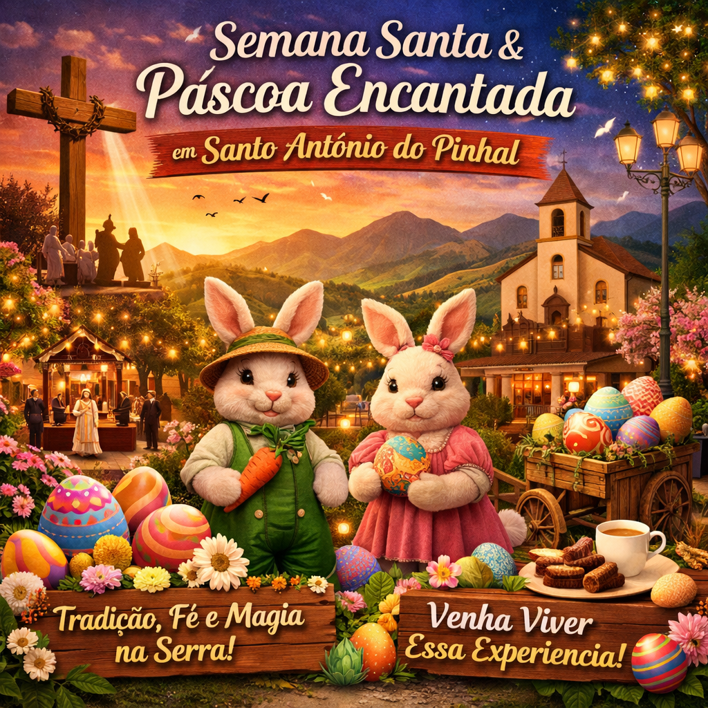 Semana Santa e Páscoa Encantada 2026 em Sto. Antonio do Pinhal